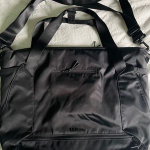 L.L. Bean tote bag. Black. Lots of pockets.